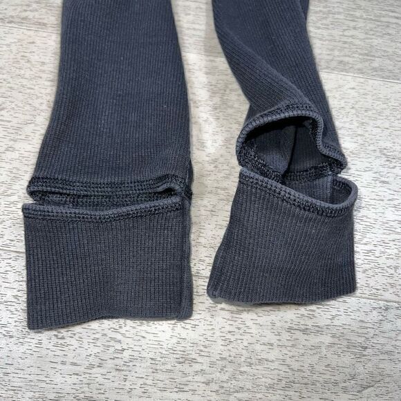 Lululemon Devi Yoga Cotton Stirrup High Rise Waist Leggings Mesh Panels RARE - Picture 13 of 16